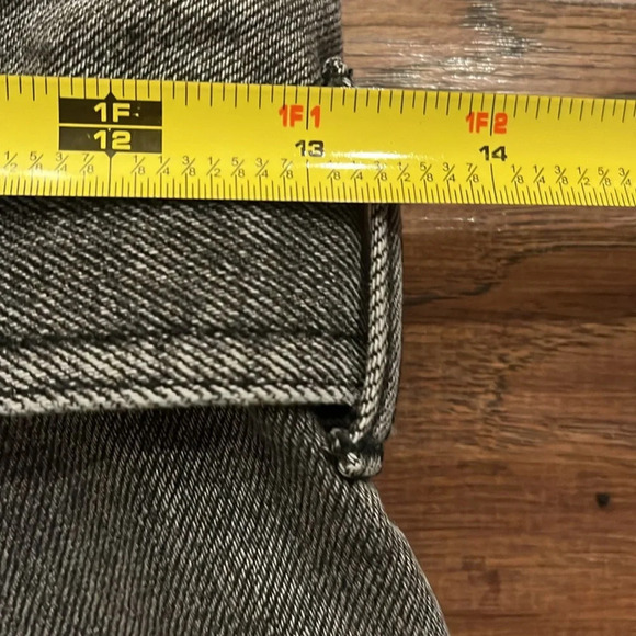 We The Free Black Denim Mini Skirt with Tie Size 26 - Picture 7 of 9